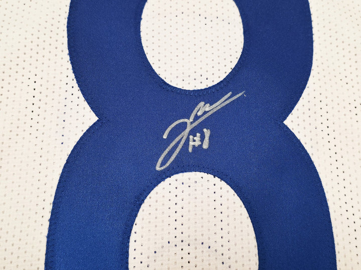 Los Angeles Rams Jared Verse Signed White Jersey Beckett Witness