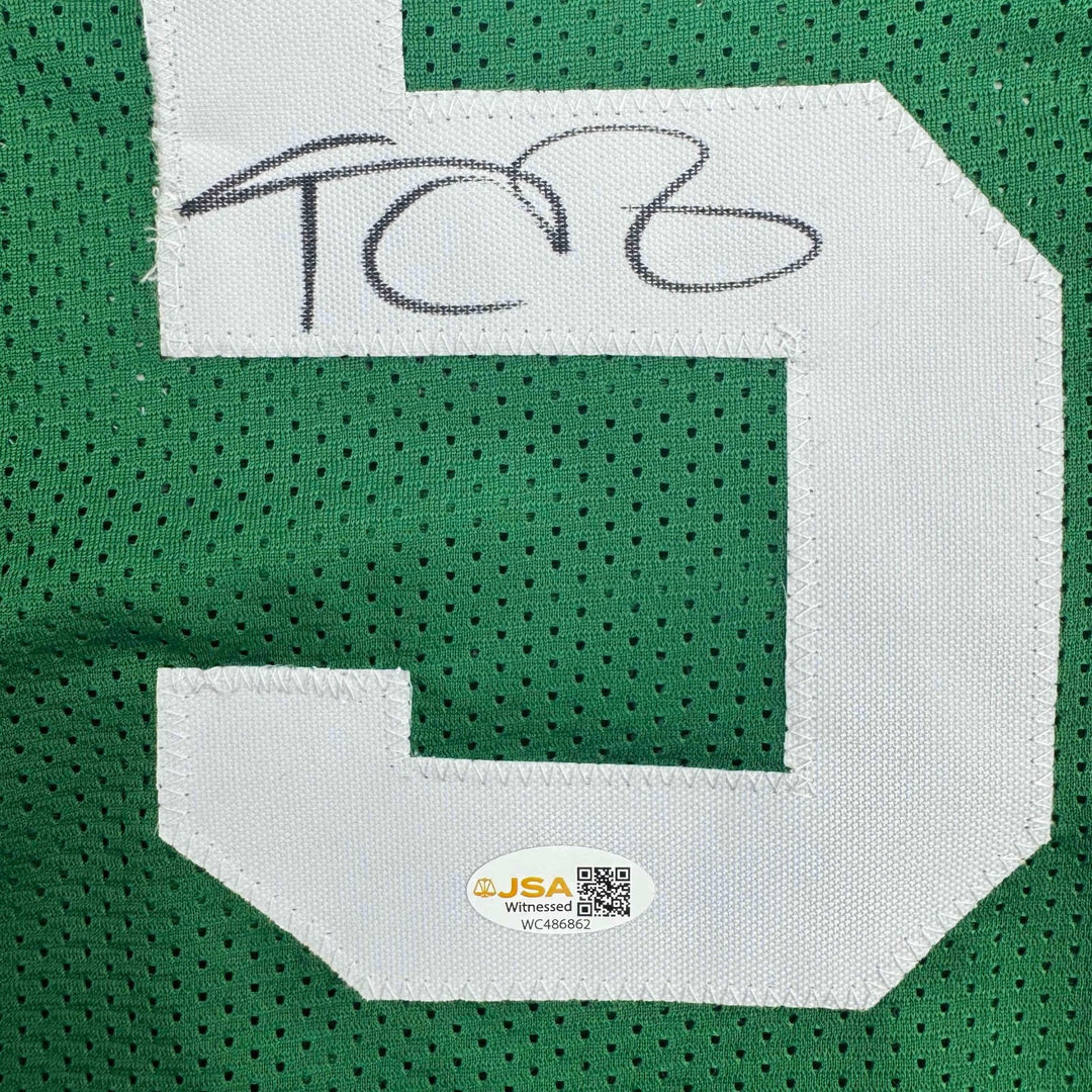 Autographed/Signed Kevin Garnett Boston Green Jersey Beckett BAS COA