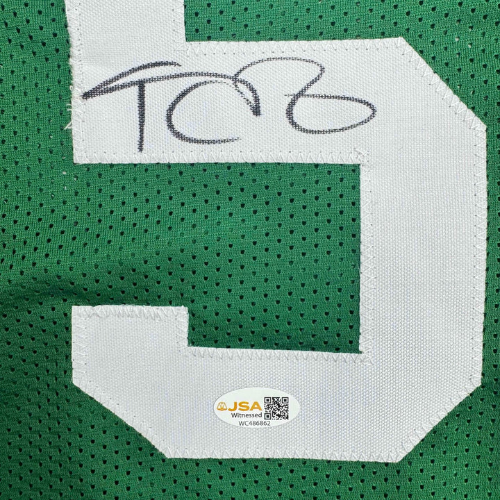 Autographed/Signed Kevin Garnett Boston Green Jersey Beckett BAS COA