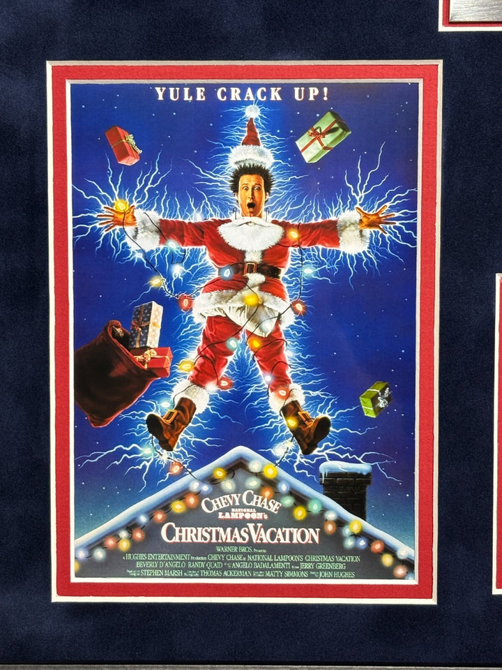 Randy Quaid Autographed Christmas Vacation Shitters Full Hose Framed JSA Photo