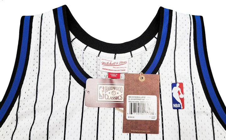 Magic Penny Hardaway Auto White Auth Mitchell Ness 93-94 Swingman Jersey XL PSA
