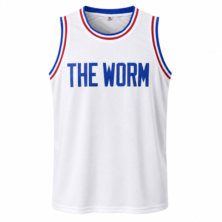 Detroit Pistons Dennis Rodman Signed White Jersey Beckett BAS Witness