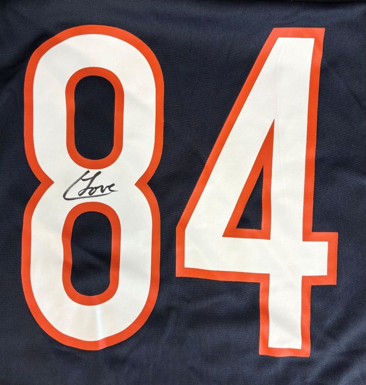 Colston Loveland Signed Chicago Bears Nike Game Replica Jersey BAS