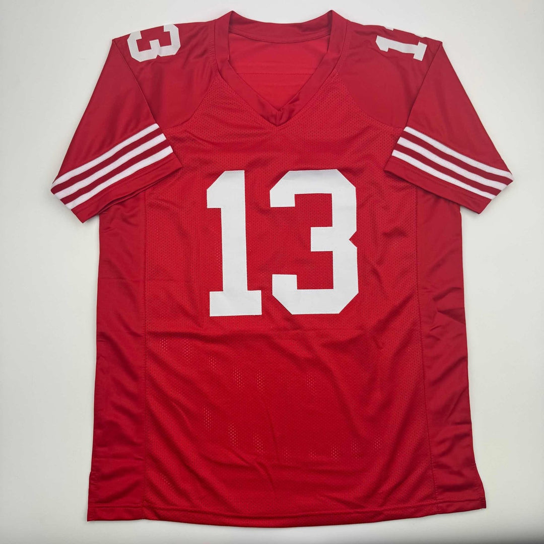 Autographed/Signed Brock Purdy San Francisco Red Jersey Beckett BAS COA
