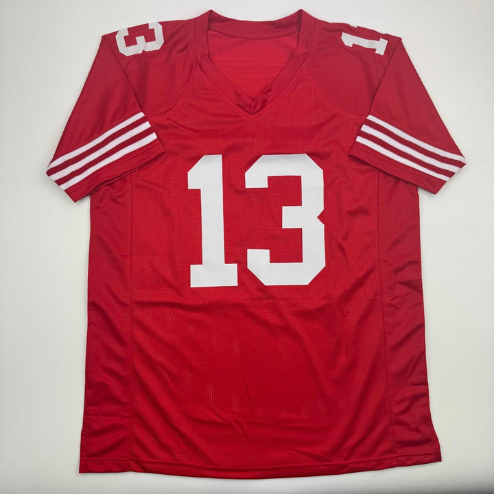 Autographed/Signed Brock Purdy San Francisco Red Jersey Beckett BAS COA