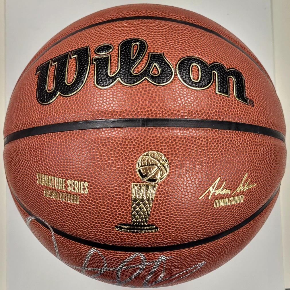 Dennis Rodman signed Wilson Trophy Series NBA Basketball autograph ~ Beckett BAS