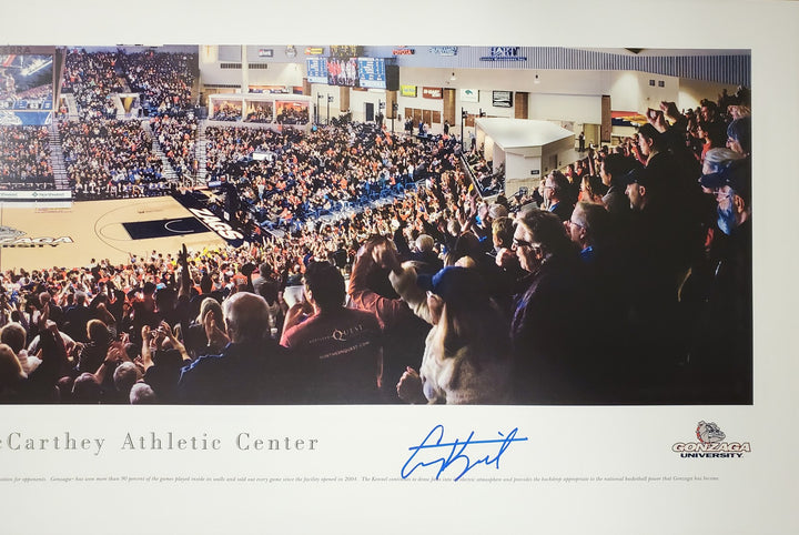 Corey Kispert Signed 13.5x40 Panoramic Photo Gonzaga Bulldogs MCS Holo