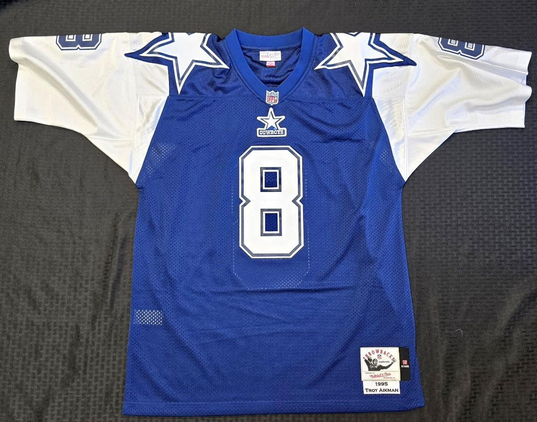 Troy Aikman signed Mitchell & Ness Dallas Cowboys Jersey autograph~ Fanatics COA