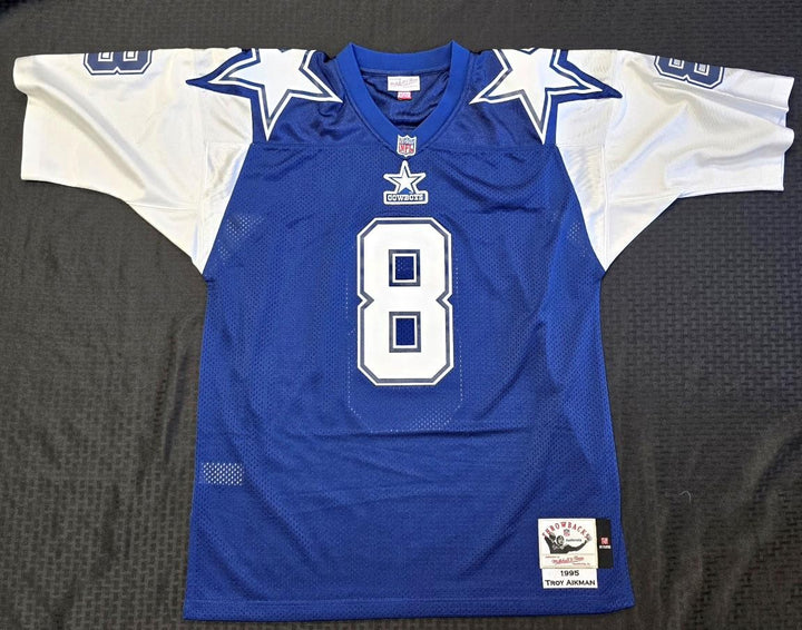 Troy Aikman signed Mitchell & Ness Dallas Cowboys Jersey autograph~ Fanatics COA