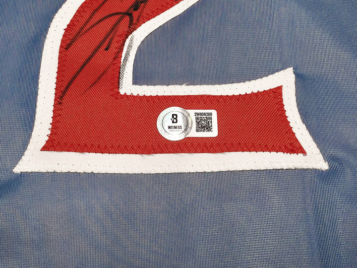 Chicago Cubs Sammy Sosa Signed Blue Jersey Beckett BAS Witness