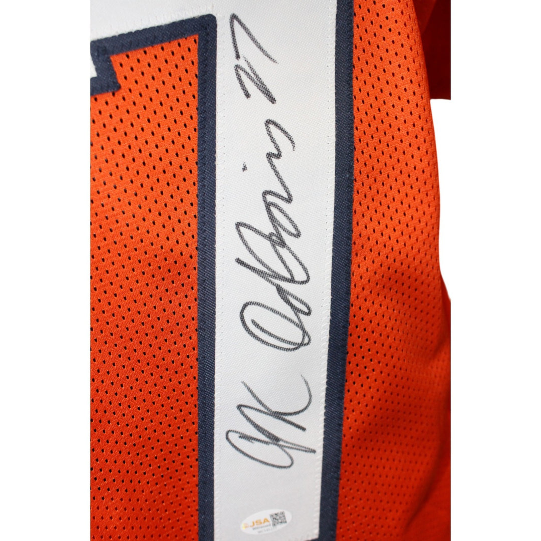 JK Dobbins Autogrraphed/Signed Pro Style Size XL Orange Jersey JSA 57171