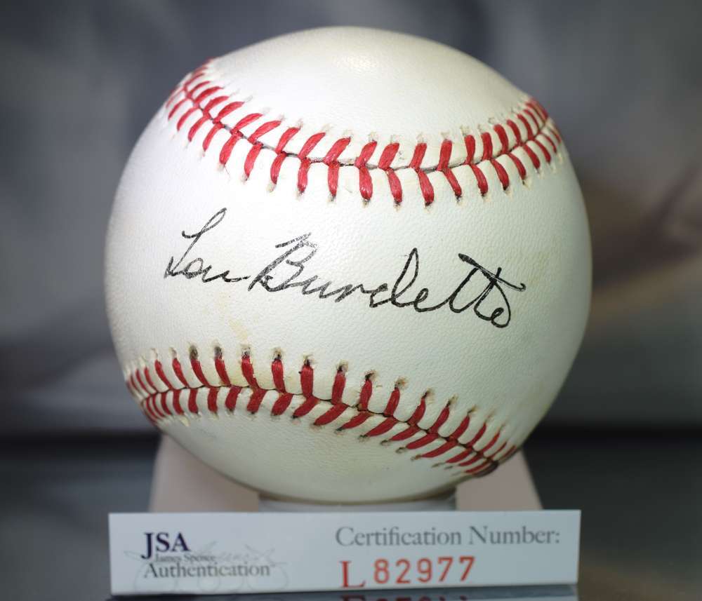 Lou Burdette Signed Jsa National League Baseball  Authenticated Autograph