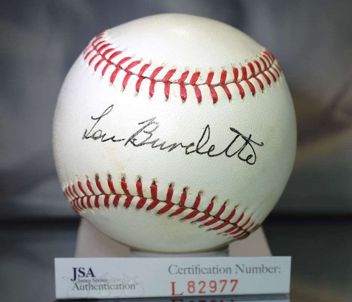 Lou Burdette Signed Jsa National League Baseball  Authenticated Autograph