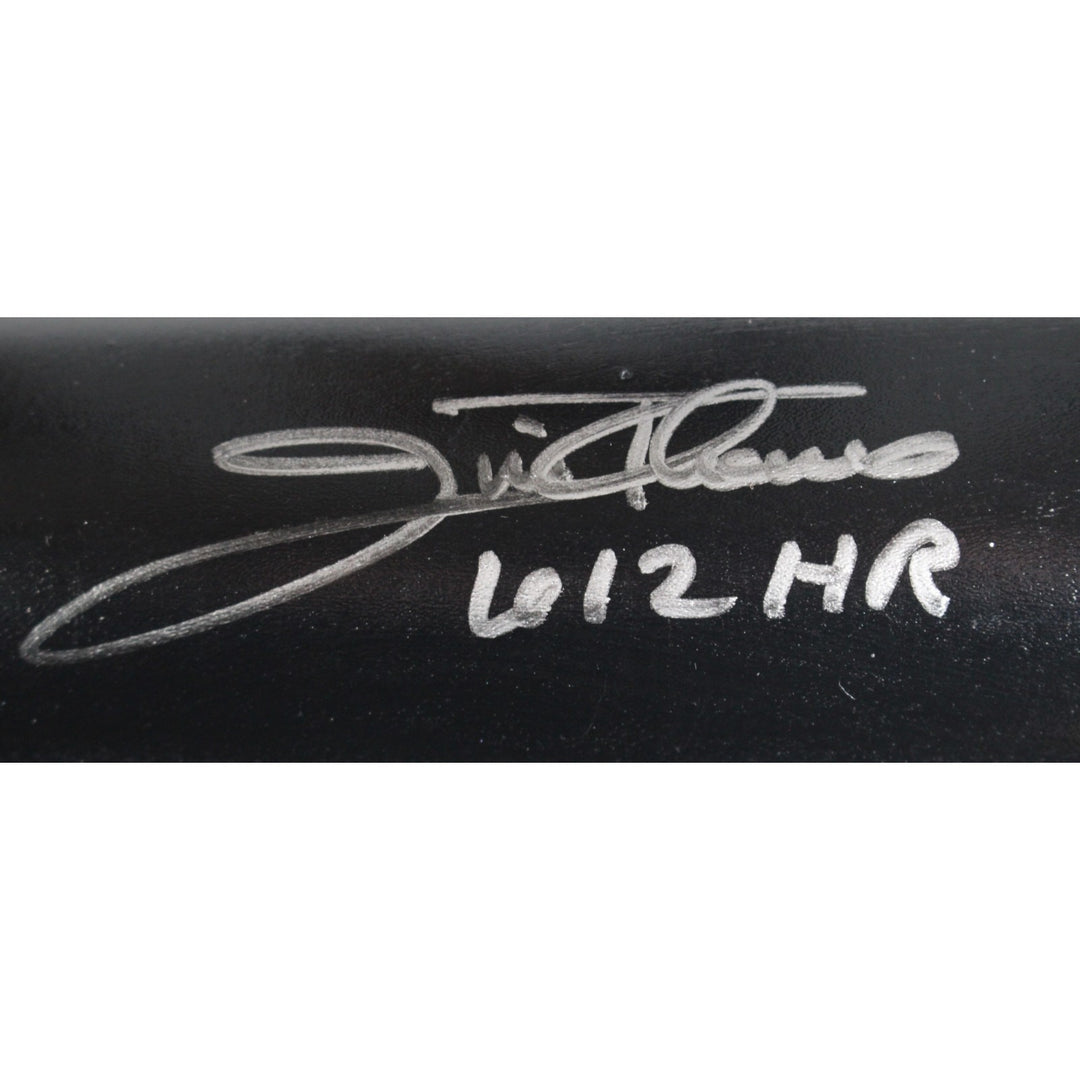 Jim Thome Autographed Cleveland Indians LS Game Model Bat 612 HR Beckett 50160