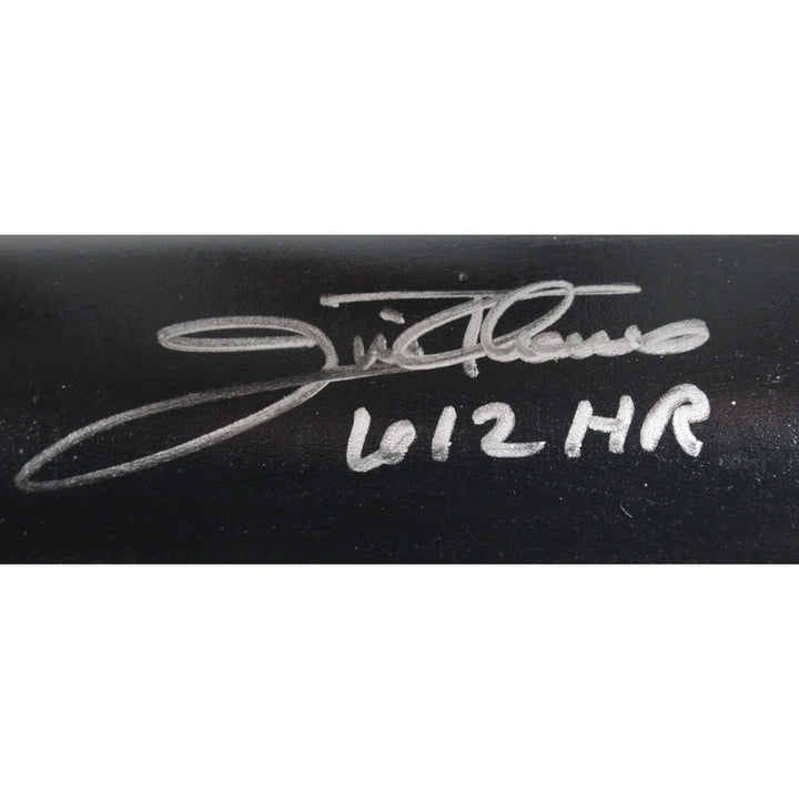 Jim Thome Autographed Cleveland Indians LS Game Model Bat 612 HR Beckett 50160