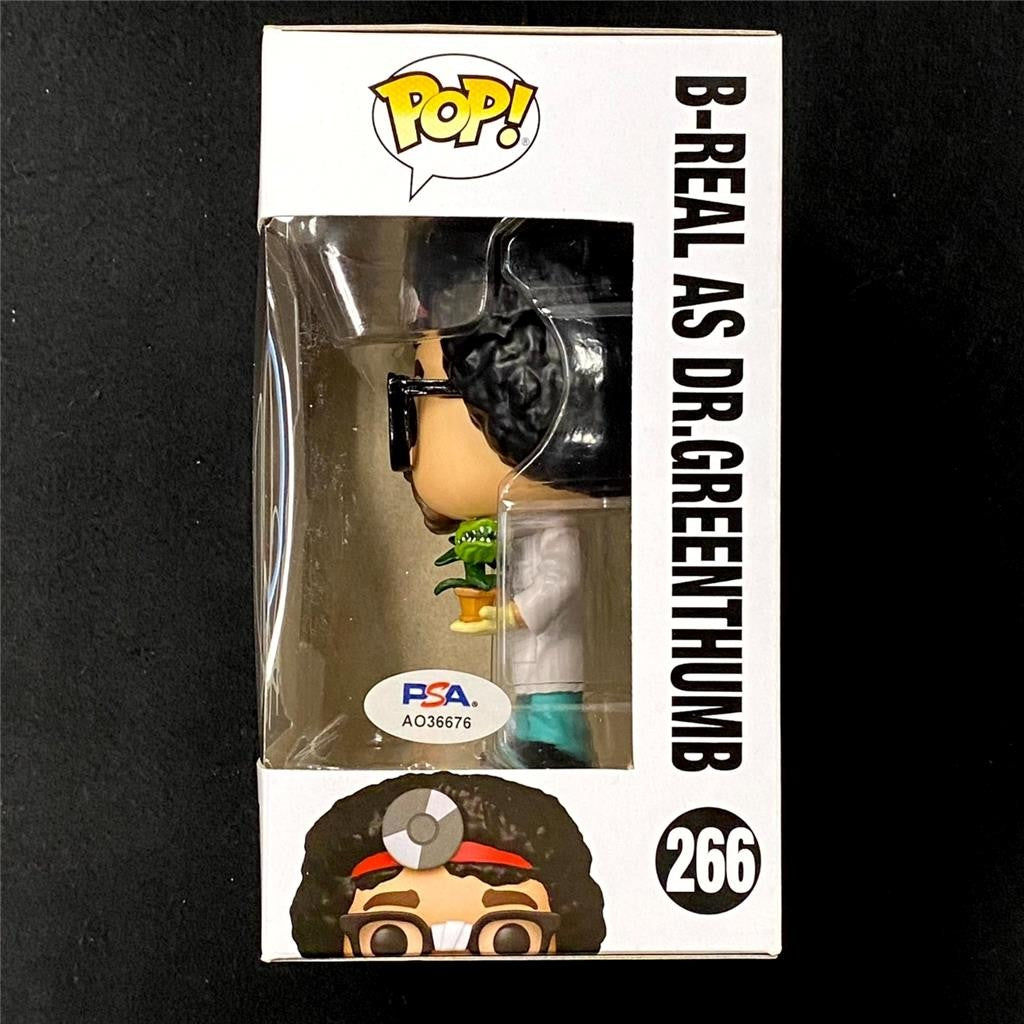 B-Real signed Cypress Hill Dr. Greenthumb Funko Pop! 266 figure autograph PSA