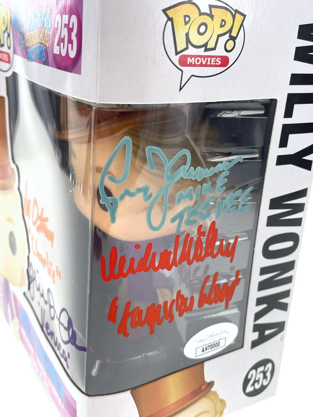 Willy Wonka & Chocolate Factory Kids x4 Signed Funko Pop JSA COA Autographed