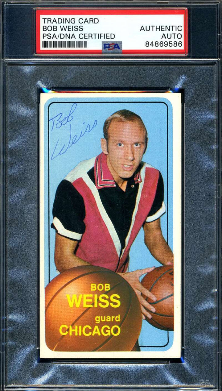 Bob Weiss PSA DNA Signed 1970 Topps Autograph