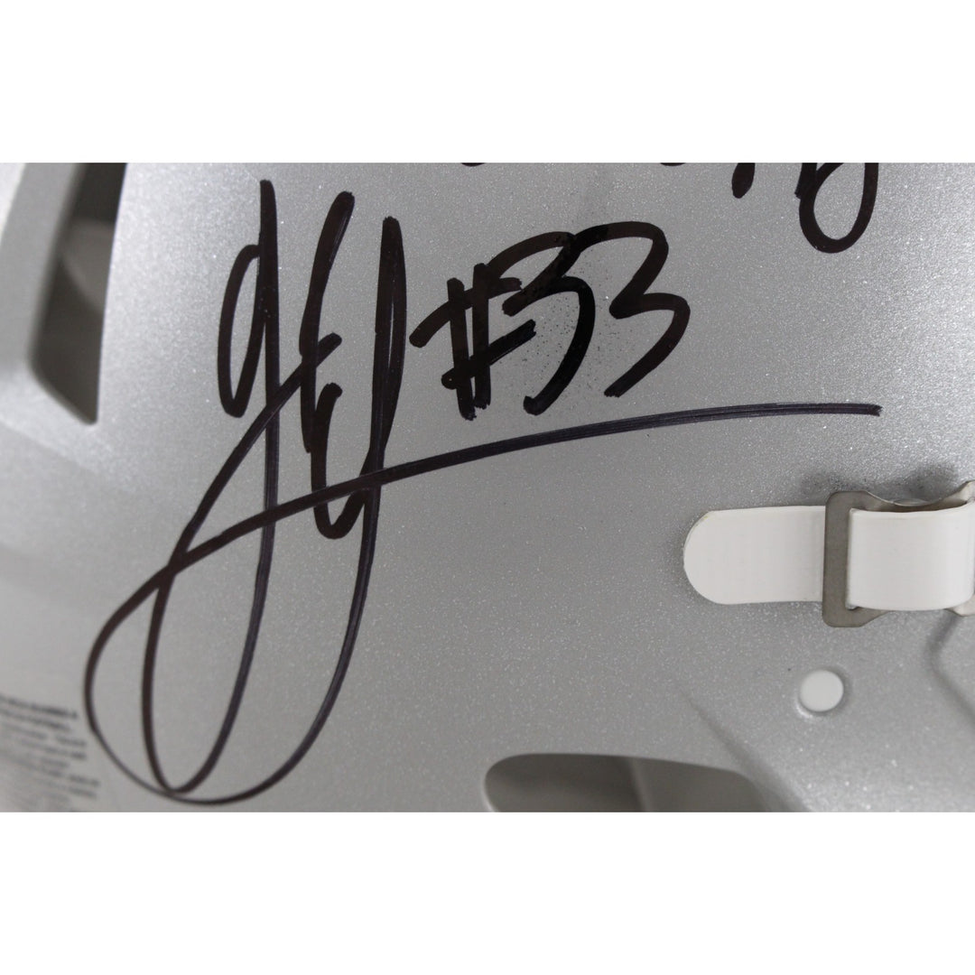Jack Sawyer Signed Ohio State Buckeyes Pro Helmet Ohio vs World Beckett W 53156