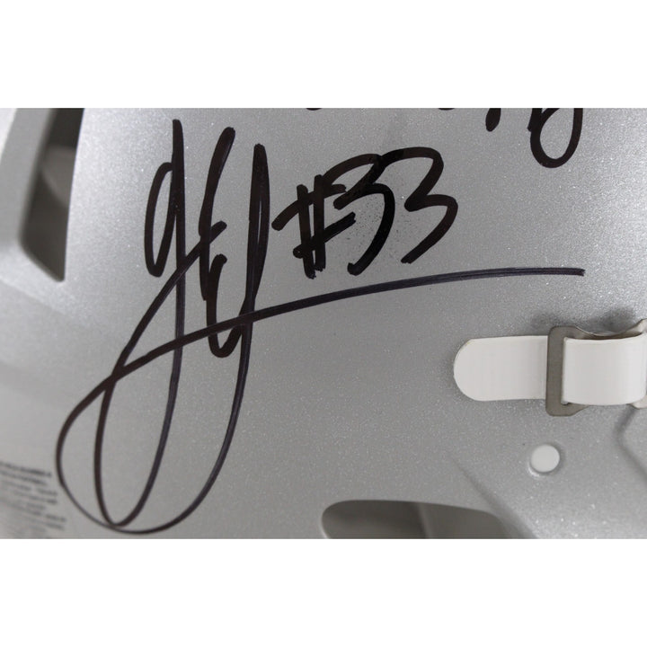 Jack Sawyer Signed Ohio State Buckeyes Pro Helmet Ohio vs World Beckett W 53156