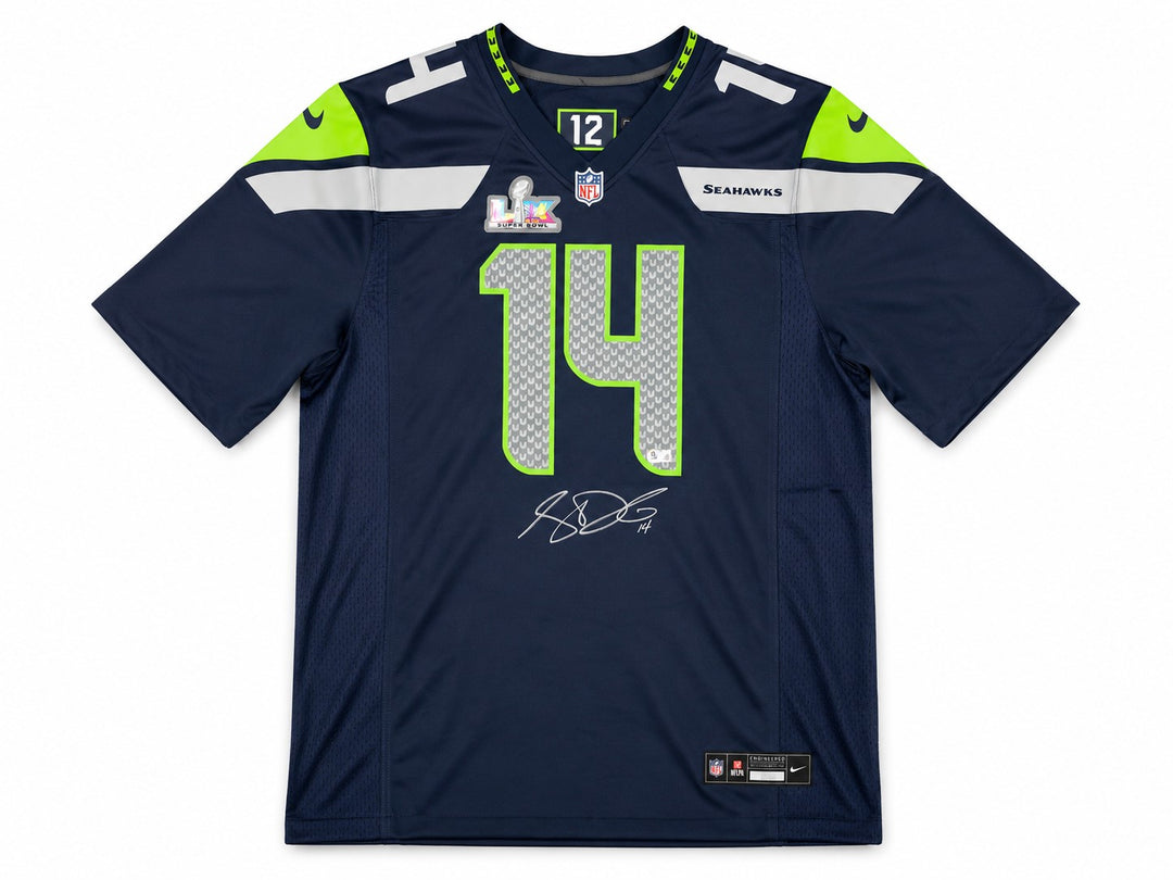 Seattle Seahawks Sam Darnold Signed Blue Nike SB LX Patch Jersey Size XL