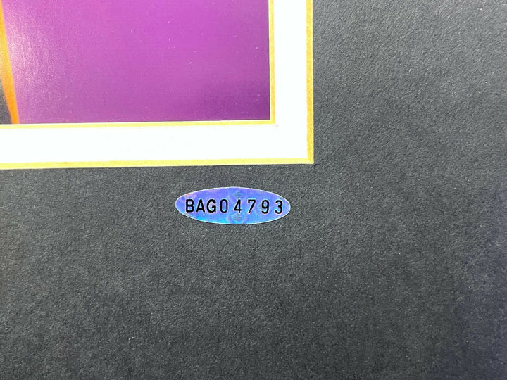 Kobe Bryant Autographed & Final Lakers Game Used Confetti Framed #D 1/1 UDA COA
