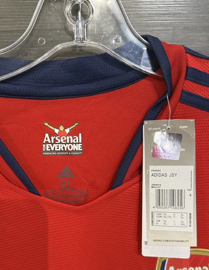 Emile Smith Rowe Signed Adidias Authentic Soccer Jersey XL Arsenal Auto BAS COA