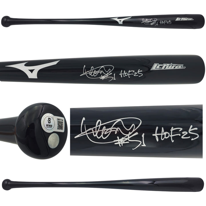 Ichiro Suzuki Auto Mizuno Player Model Baseball Bat Mariners Auto HOF 25 Beckett