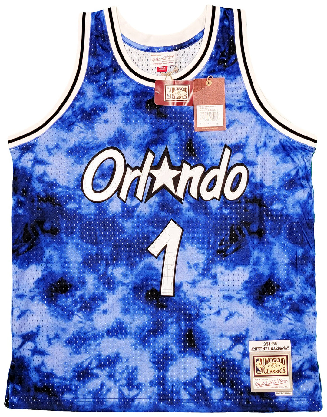 Magic Penny Hardaway Auto Blue Mitchell Ness Galaxy 94 Swingman Jersey L PSA/DNA