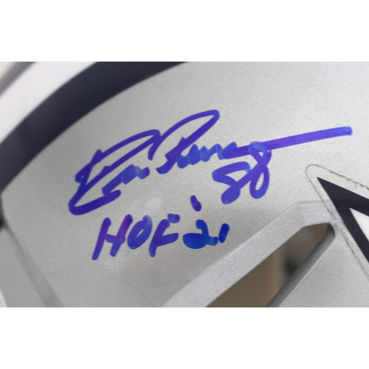 Pearson/Staubach/Dorsett Signed Dallas Cowboys Pro Helmet HOF Beckett 43392