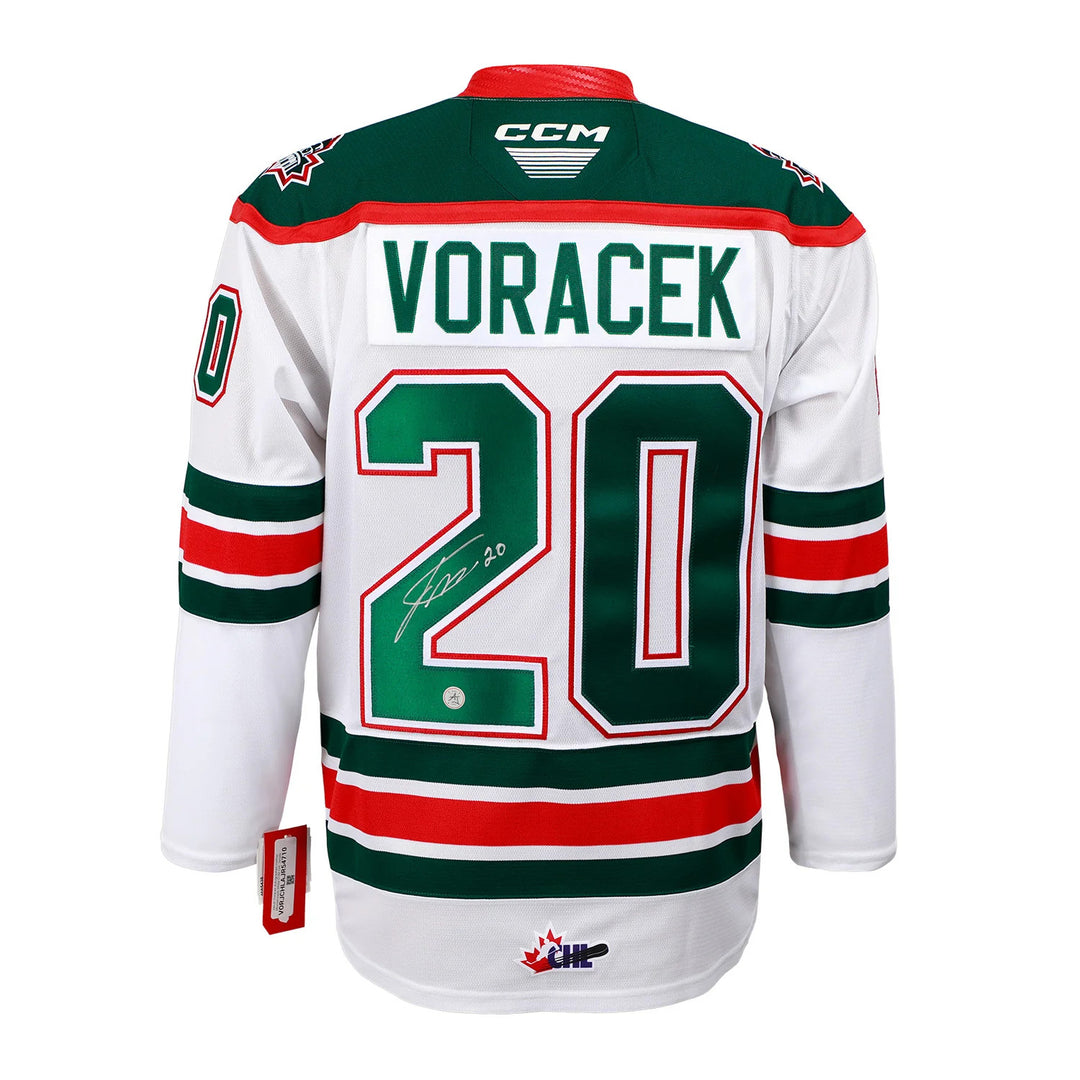 Jakub Voracek Autographed Halifax Mooseheads White CCM CHL Jersey