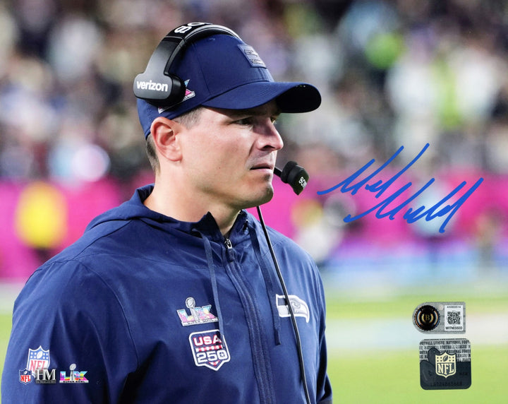 Mike Macdonald Signed Seahawks 8x10 Photo Beckett BAS Witness