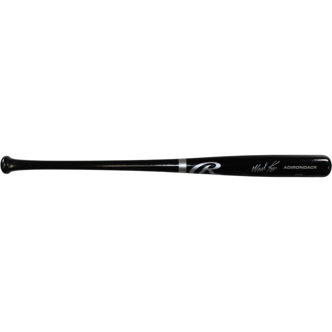 Wade Boggs Autographed Boston Red Sox Black Baseball Bat Beckett Witness 58185