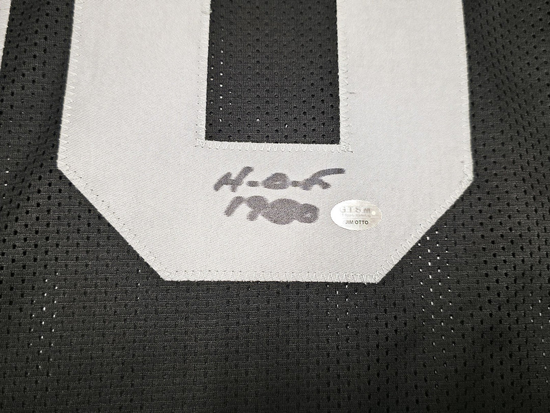 Oakland Raiders Jim Otto Autographed Black Jersey GTSM