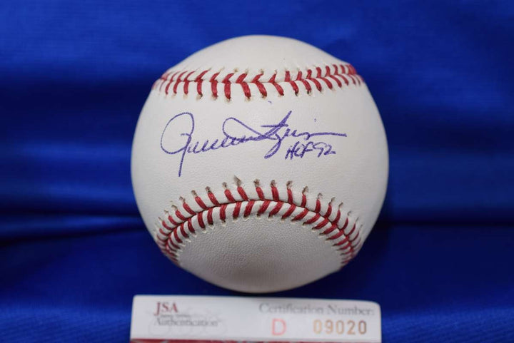 Rollie Fingers JSA Coa Autograph Major League Signed Baseball HOF 92