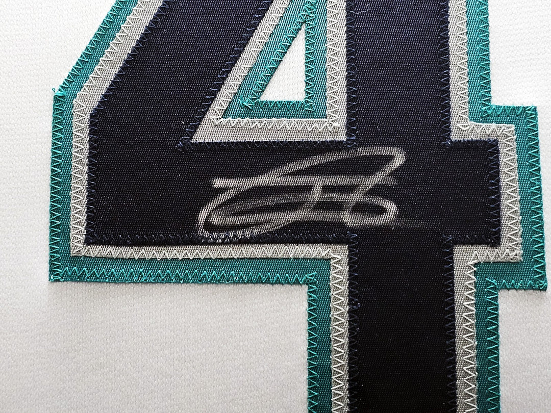 Seattle Mariners Julio Rodriguez Signed Framed White Jersey JSA