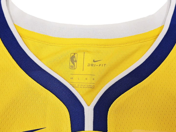 Warriors Stephen Curry Signed Yellow Nike Swingman Jersey Size 48 Beckett