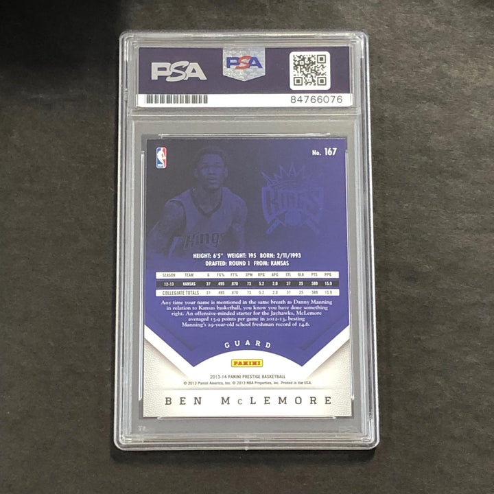 2013-14 Panini Prestige #167 Ben McLemore Signed Card AUTO 10 PSA Slabbed RC Kin