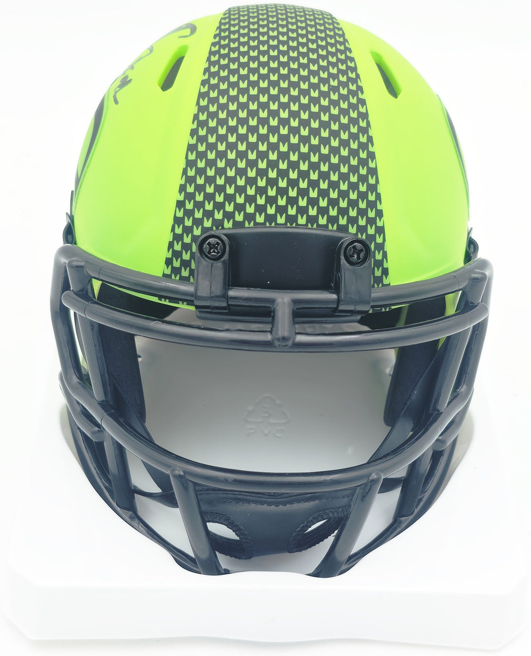Byron Murphy II Signed Seahawks Rave Green Speed Mini Helmet (Smudged) MCS Holo