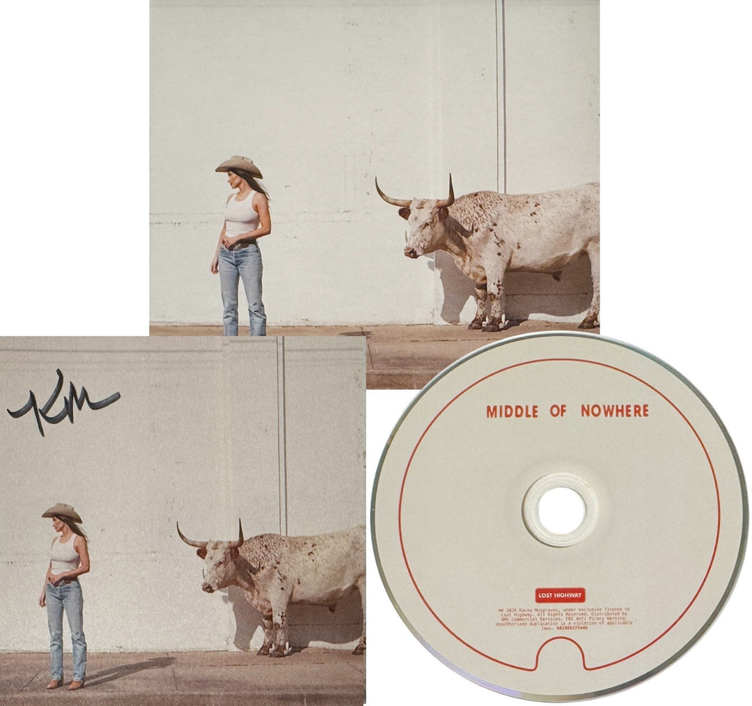 Kacey Musgraves signed 2026 Middle Of Nowhere 4.75x4.75 Art Card w/ Album/CD COA