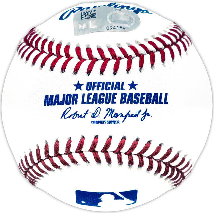 Wyatt Langford Autographed Signed MLB Baseball Texas Rangers Fanatics & MLB Holo