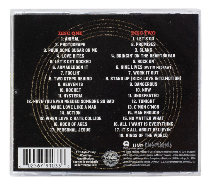 Joe Elliott Signed Def Leppard The Story So Far CD Booklet JSA ITP