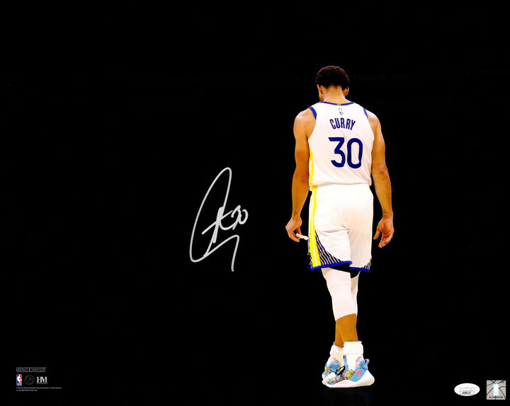 Stephen Curry Autographed Signed 16x20 Photo Golden State Warriors Spotlight JSA