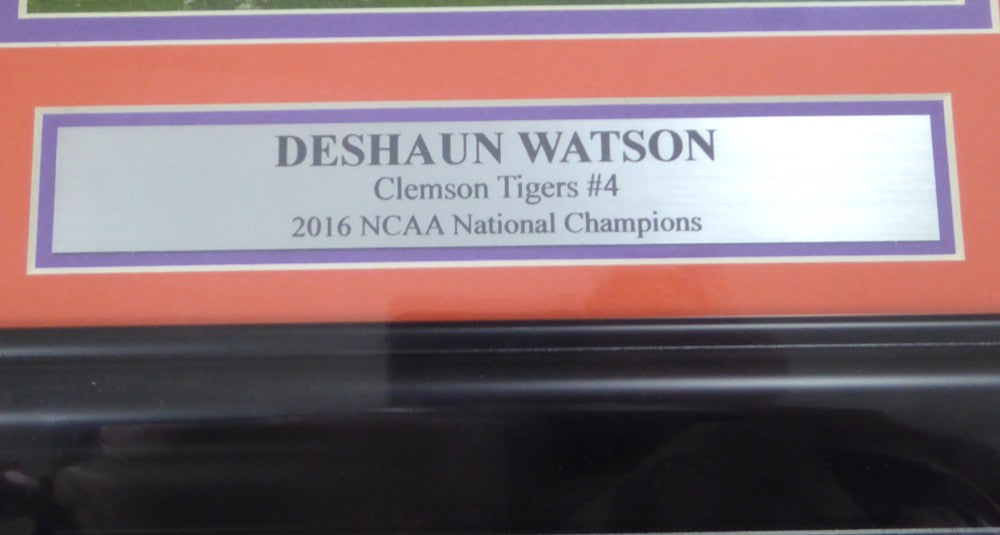 Deshaun Watson Signed Framed 8x10 Photo Clemson Tigers Beckett BAS