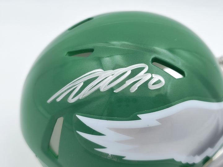 DeSean Jackson Auto Eagles 2023 Alternate Kelly Green Speed Mini Helmet Beckett