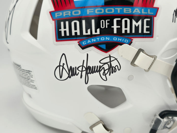 5 HOF Linebackers Signed White Full Size Authentic Helmet Beckett