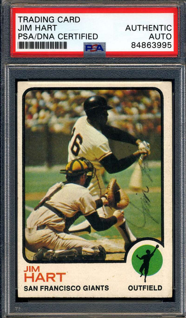 Jim Ray Hart PSA DNA Signed 1973 Topps Autograph