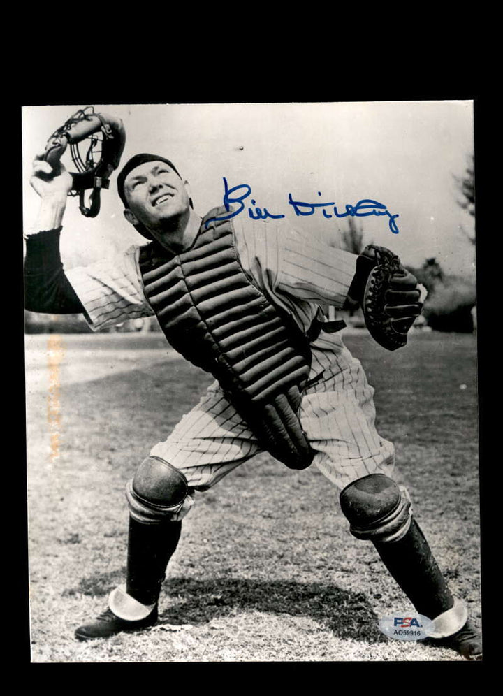 Bill Dickey PSA DNA Signed 8x10 Photo Autograph Yankees