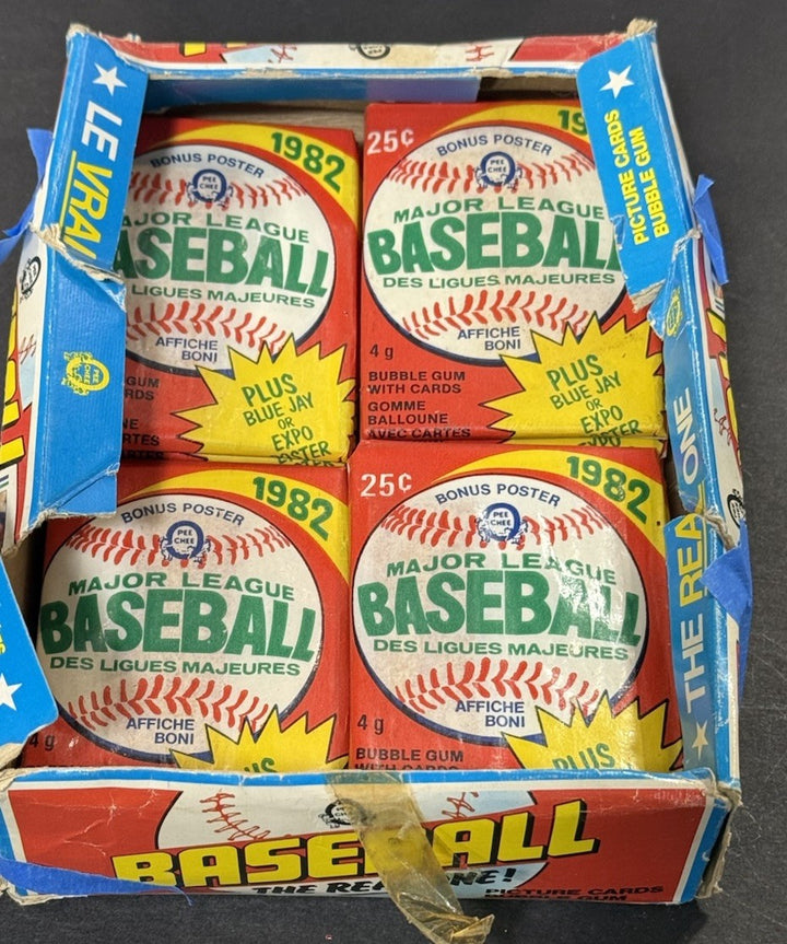 1982 O-PEE-CHEE Baseball Wax Pack Factory Sealed 2 Packs Lot