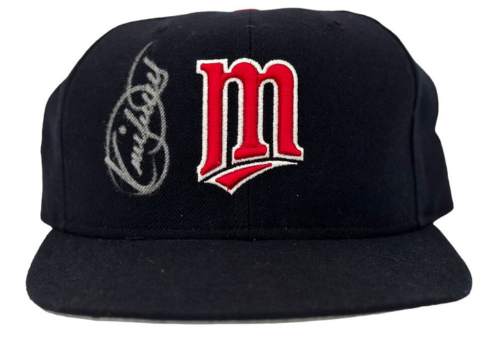 Kirby Puckett Autographed/Signed Minnesota Twins Hat Beckett 42172